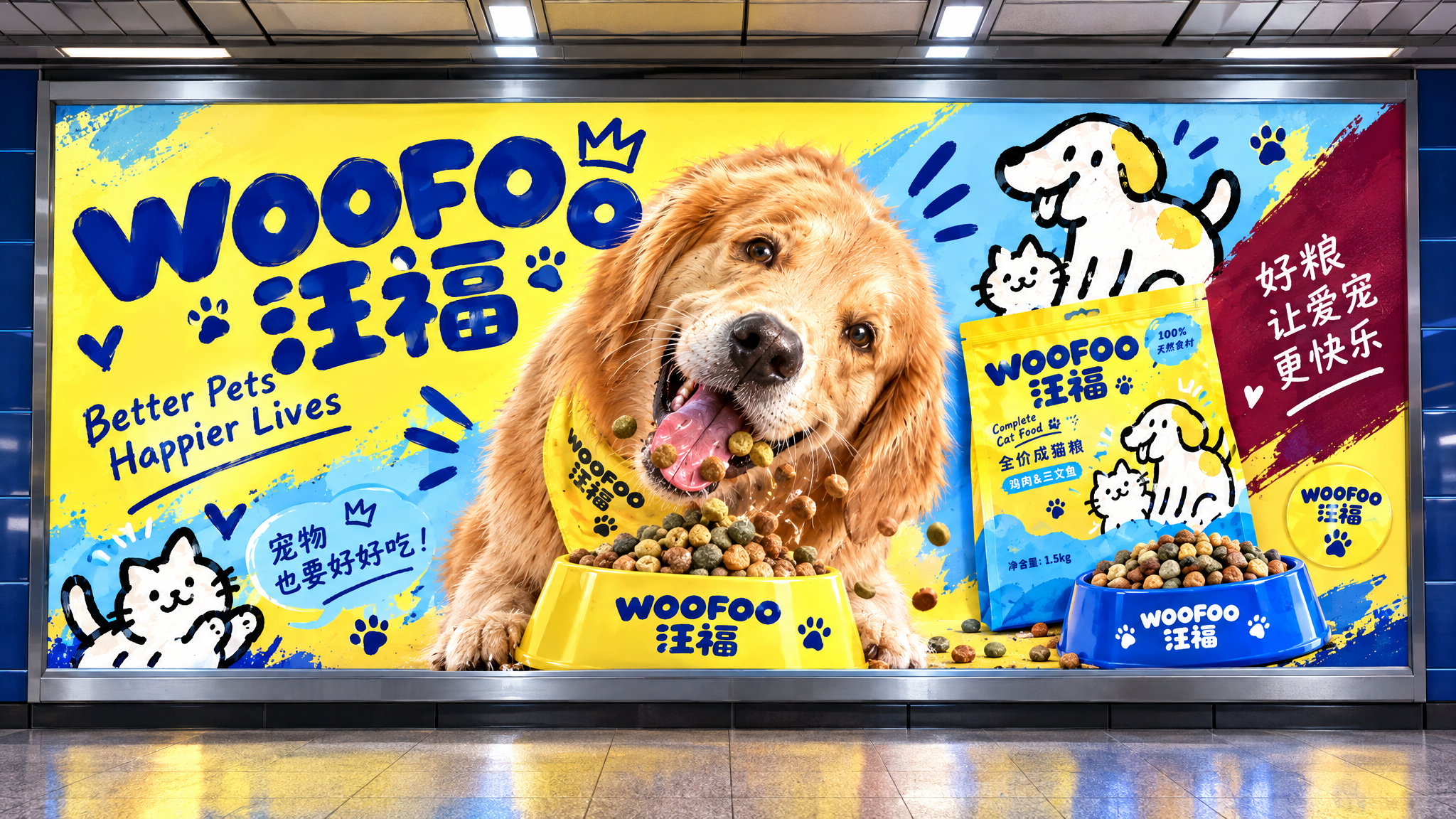 户外广告 · 地铁站灯箱